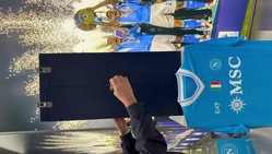 Napoli, la Supercoppa Italiana esposta all'Official Store