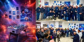 Il Napoli Club Valle Telesina inaugura la nuova sede, chiama De Laurentiis
