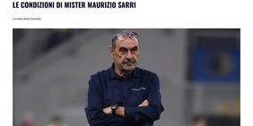 Lazio, Sarri sta bene dopo l’intervento chirurgico