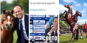 Allegri di corto muso e Leao fa impazzire il Milan Twitter: tutte le ironie dopo la vittoria a Cagliari