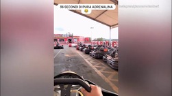 Tamberi in testacoda sul go-kart