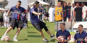 Totti, Delvecchio e non solo: lo show del Foot Golf a Dubai