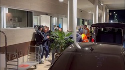 Roma, l'arrivo nella capitale di Robinio Vaz