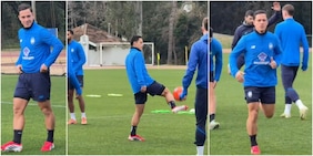 Raspadori si allena con l'Atalanta: le immagini del nuovo acquisto a Zingonia