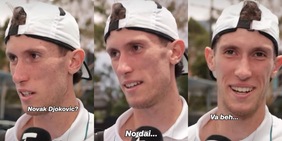 Maestrelli scopre che inconterà Djokovic a Melbourne: la reazione è assurda