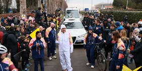 Viadana in festa per la fiamma olimpica, tra passione sportiva e orgoglio giallonero