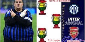 L'Inter perde contro l'Arsenal in Champions: i social si scatenano con le ironie