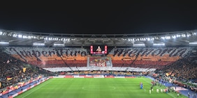 La coreografia della Curva Sud per Roma-Milan è da applausi