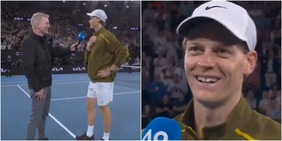 Courier elogia Sinner, Jannik risponde così: "Non sono bravo in matematica..."