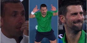 Emozione Djokovic, batte Sinner e nel suo box scoppiano tutti a piangere!