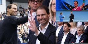 C'è anche Nadal per Alcaraz-Djokovic: accoglienza da leggenda