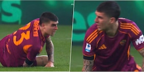 Mancini, brutto scontro con Atta: è una maschera di sangue, torna in campo bendato