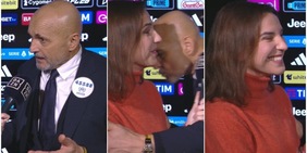 Spalletti spiega la regola del Var a modo suo in diretta tv: "Le posso dare un bacio?". La giornalista reagisce così...
