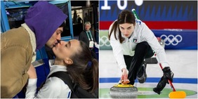 Il bacio di Stefania Constantini al fidanzato dopo il bronzo olimpico: chi è il compagno hockeista della regina del Curling azzurro