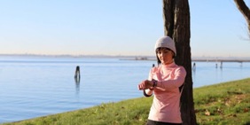 La cheffe stellata Chiara Pavan al via della ZeroWind Romeo & Giulietta Run Half Marathon