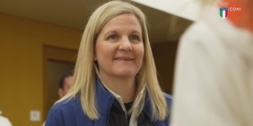 La Presidente del CIO Kirsty Coventry a Casa Italia Livigno