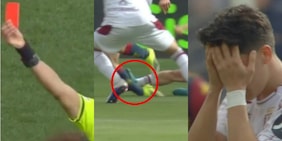 Ilkhan shock in Genoa-Torino: l'entrata folle su Colombo, l'espulsione e le scuse immediate