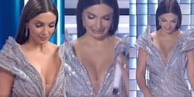 La scollatura super sexy di Elettra Lamborghini fa impazzire Sanremo e i social