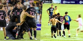 Paura per Messi, un tifoso entra in campo e lo butta a terra: cosa è successo