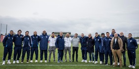 Gli allievi di Coverciano a lezione da Pisacane