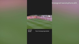 Roma, Wesley replica il gol alla Juve in allenamento