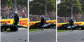 Paura per Antonelli: va a sbattere, lui sta bene ma la macchina è distrutta