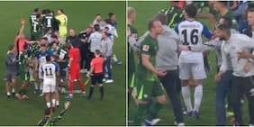 Maxi rissa in Wolfsburg-Amburgo: botte e cartellini rossi, viene coinvolto anche Eriksen