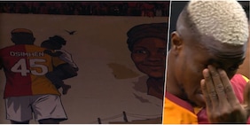 Osimhen commosso: la coreografia dei tifosi del Galatasaray è impressionante