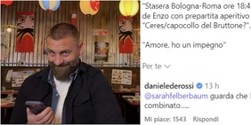 Il post virale di Sarah Felberbaum fa impazzire il web. E De Rossi commenta: "Guarda che hai combinato..."