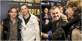 Modric irrompe al World Legends Padel Tour: abbracci con Rakitic, Shevchenko e Vieri