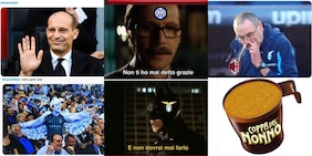 Allegri come De Sica, Sarri come Batman: la vittoria della Lazio sul Milan scatena le ironie social