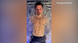 Ibra, relax...in acqua