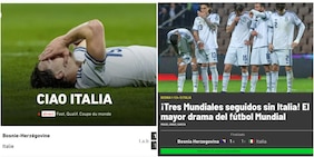 "Ciao Italia", "Il più grande dramma del calcio mondiale": l'eliminazione degli Azzurri sulle prime pagina di tutto il mondo