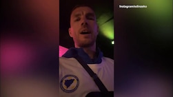 Dzeko in discoteca, grande festa dopo aver eliminato l'Italia
