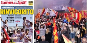 "Rinvigorito", il Benevento torna in B: la prima pagina speciale (e il poster celebrativo) del Corriere dello Sport-Stadio
