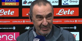 Sarri incorona Motta: "Sui rigori ha numeri impressionanti. La Lazio ha meritato la finale"