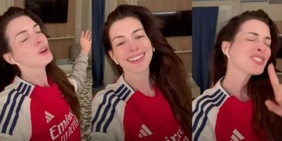 Il diavolo veste Prada...e anche l’Arsenal: Anne Hathaway mai vista così