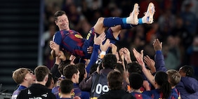 Lewandowski si congeda dal Camp Nou con un'ultima vittoria