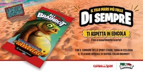 Telo mare di Skifidol Italian Brainrot: è in edicola solo con il Corriere dello Sport-Stadio