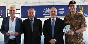 Giochi Universitari Europei di Salerno, l'applauso del Rettore D'Antonio e del presidente del Cus al rinnovato “Pala Palumbo”