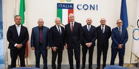 Buonfiglio, Malagò e Ferriani ricevono la Laurea Honoris Causa dell’ACS-ASOMI College