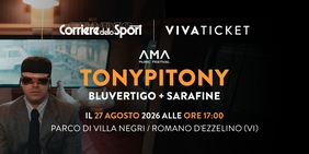 AMA Music Festival: disponibili i biglietti per il 27 agosto con TonyPitony, Bluvertigo e Sarafine