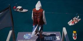 "Il tuffo della fede": un campione di high diving omaggia Assassin’s Creed