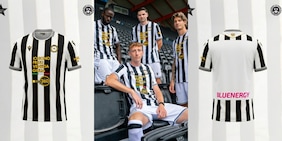 Macron torna alle tradizionali strisce bianconere nel nuovo home kit 2026/27 dell'Udinese Calcio