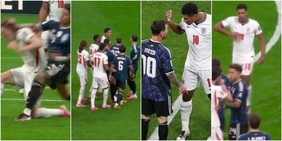 Bellingham contro Messi, scoppia la rissa dopo appena due minuti: Inghilterra-Argentina è ad alta tensione