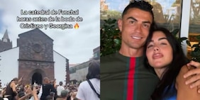 Migliaia di tifosi alla cattedrale di Funchal per le nozze di Cristiano Ronaldo e Georgina... ma è il matrimonio sbagliato!