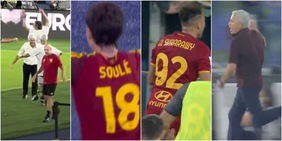 Roma, un tris nel destino: Soulé come El Shaarawy, il gol nel finale e l'abbraccio di Gasperini