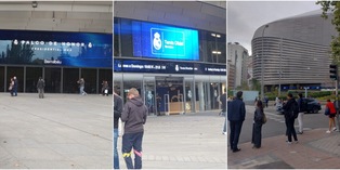 Real Madrid-Juve, le immagini esclusive dallo stadio Santiago Bernabeu
