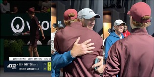 Sinner si arrabbia con il suo box, poi fa pace con Cahill: l'abbraccio è da brividi