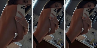 Belen Rodriguez e il selfie hot dopo il massaggio: i fan impazziscono